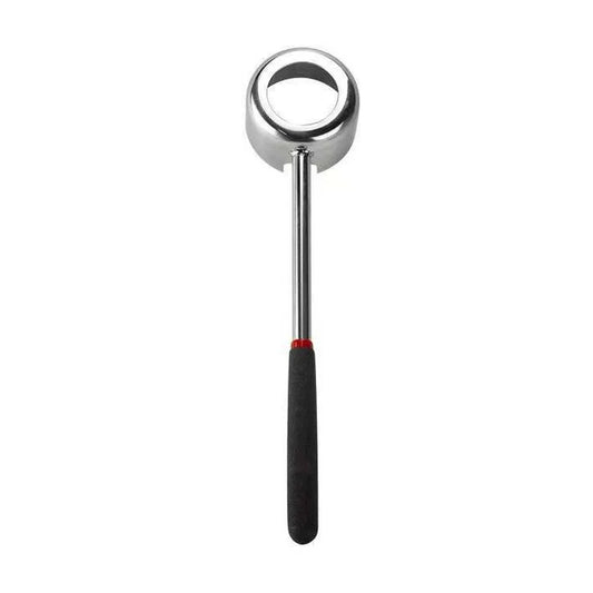 Unlock the Freshness of Coconuts with Our Heavy-Duty Stainless Steel Coconut Opener Tool Set - Complete with Rubber Hammer and Ergonomic Wooden Handle!
